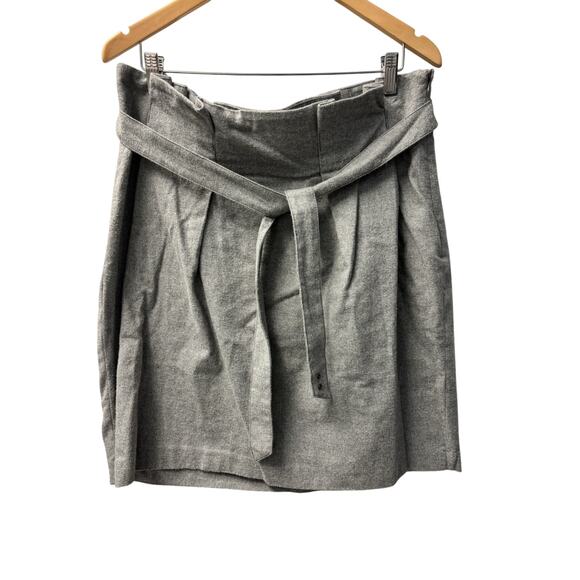 Gray Converse Flannel Skirt With Belt Size 14 - Picture 1 of 5
